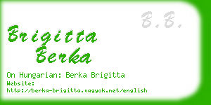 brigitta berka business card